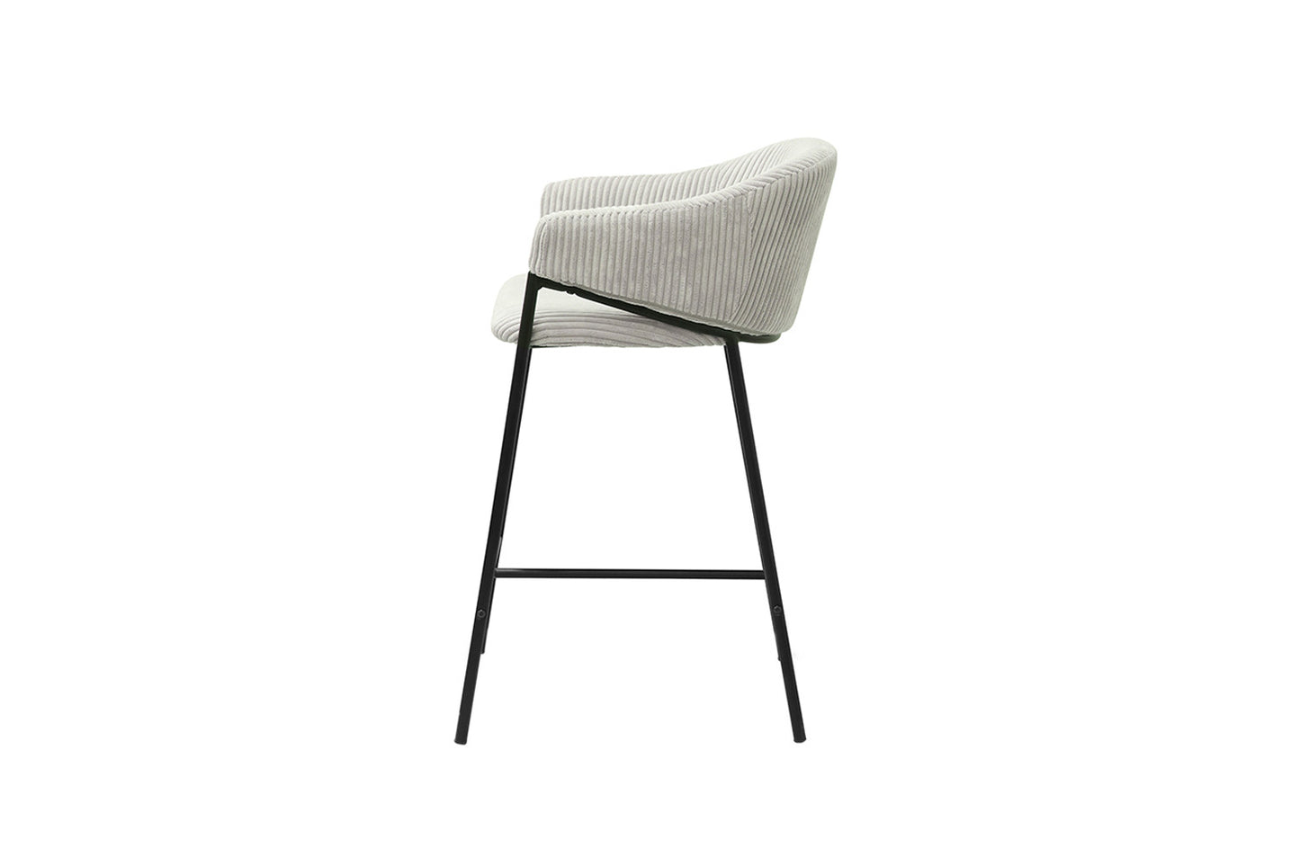 Chaise de comptoir Hugo Gris clair