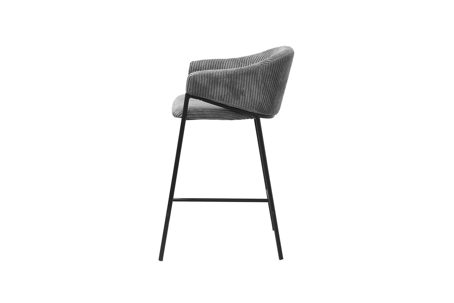 Chaise de comptoir Hugo Gris foncé
