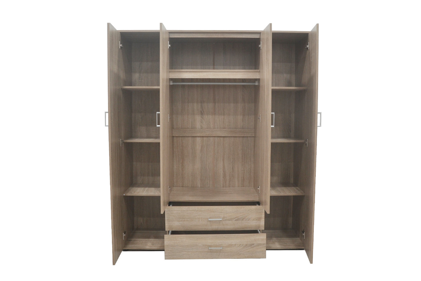 Armoire Marc 4 portes avec 2 miroirs Sonoma