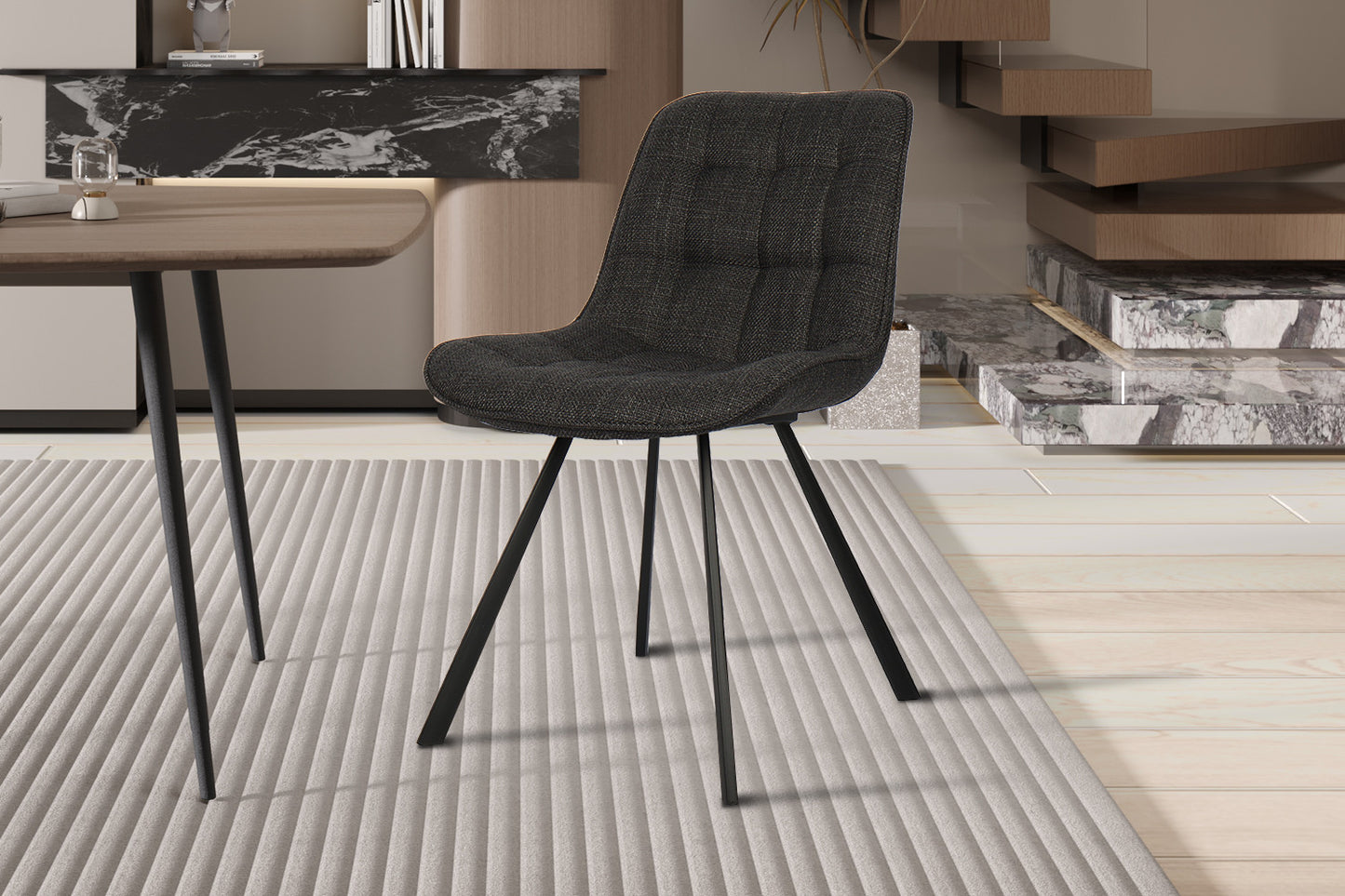 Chaise Ariba Gris foncé