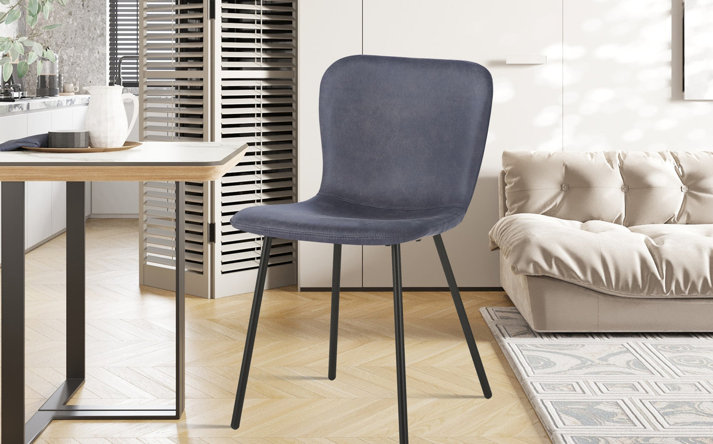 Chaise Susan Gris foncé