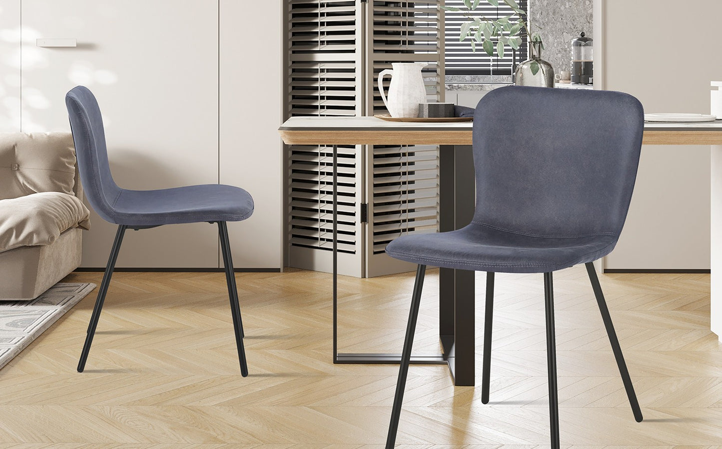 Chaise Susan Gris foncé