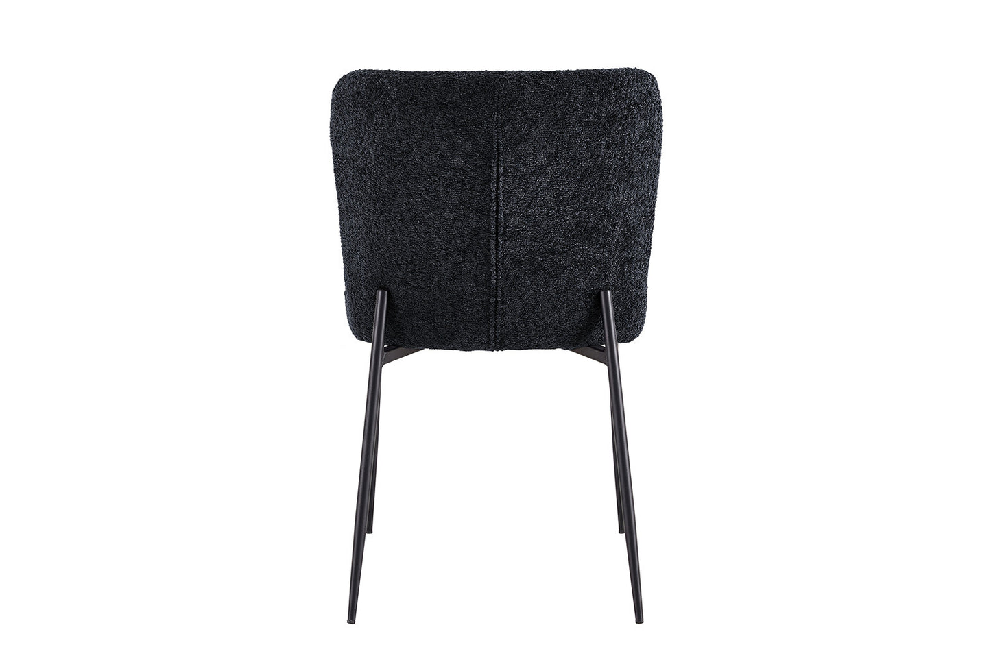 Chaise Lisa Bouclé Gris Foncé