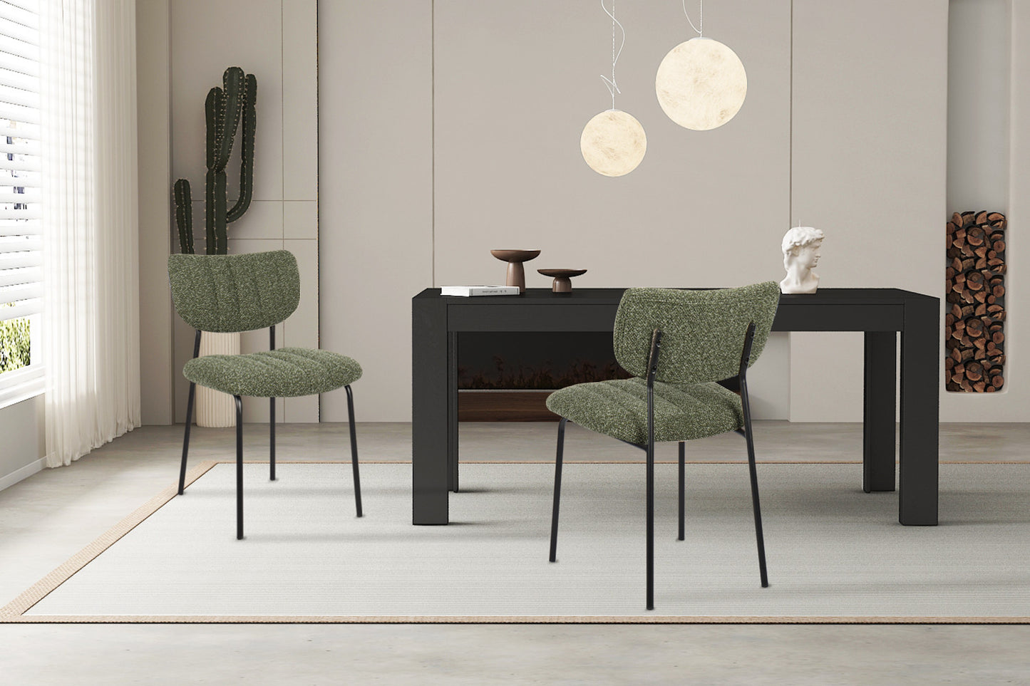 Chaise Antura Tissu Ote Vert