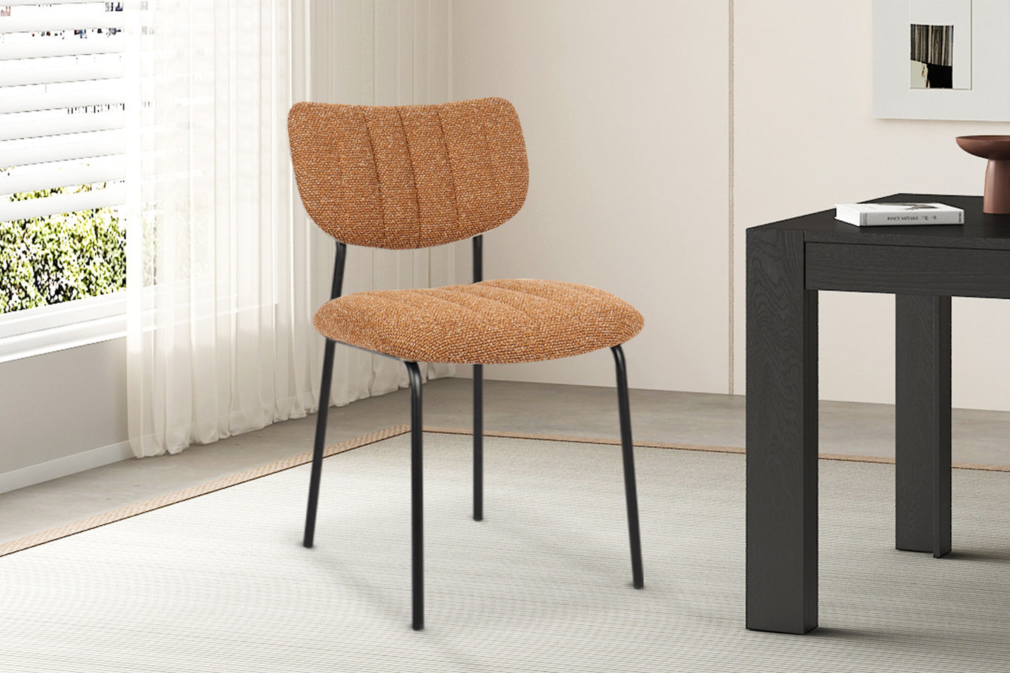 Chaise Antura Tissu Ote Orange