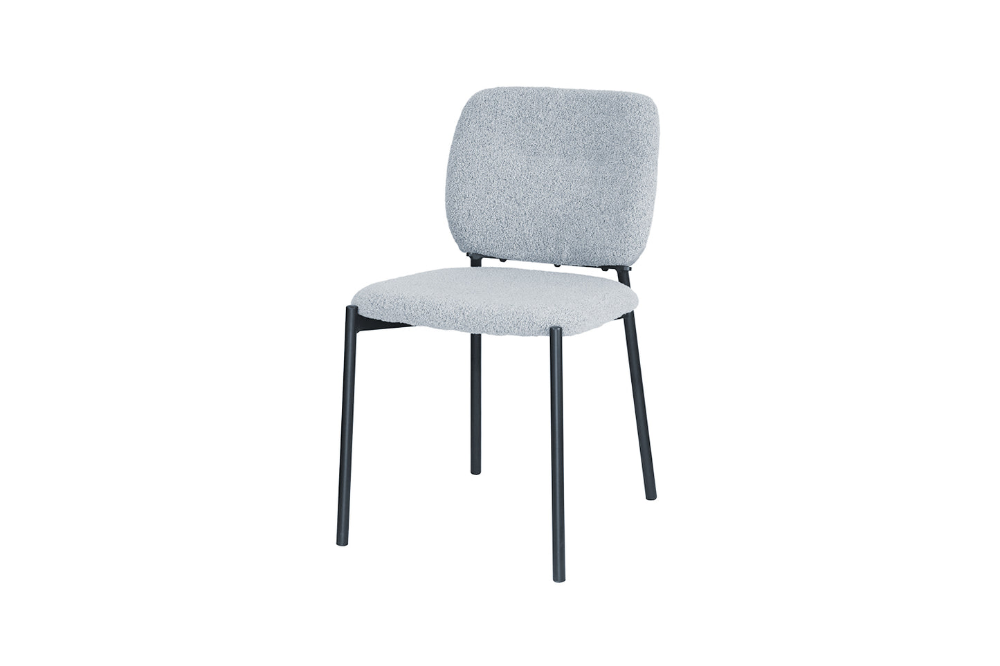 Chaise Sofia Structure en Métal Noir Tissu