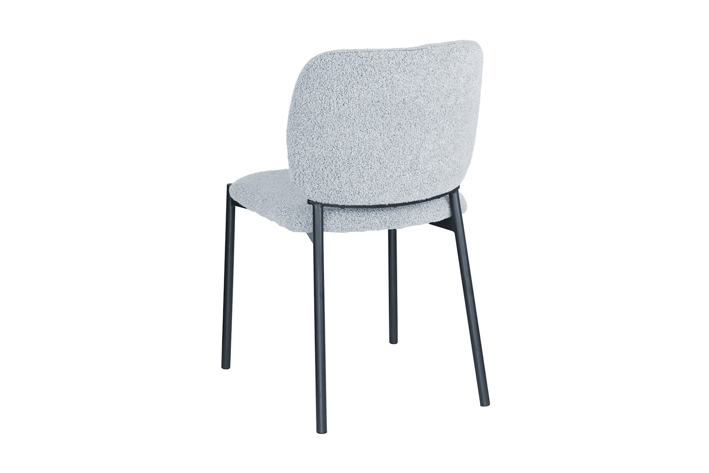 Chaise Sofia Structure en Métal Noir Tissu