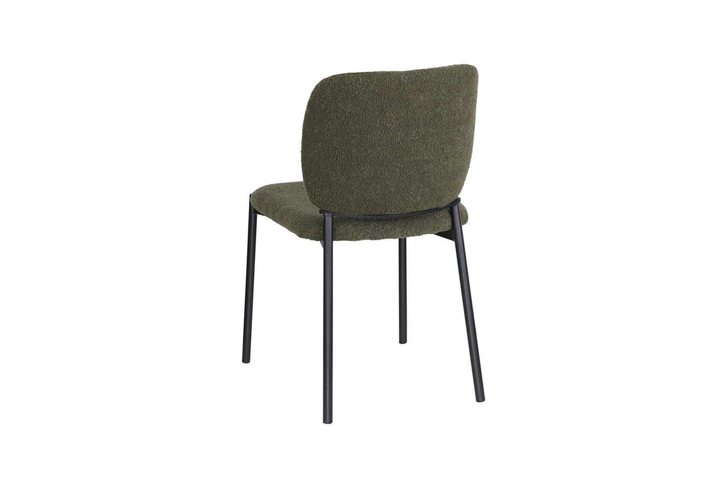 Chaise Sofia Structure en Métal Noir Tissu