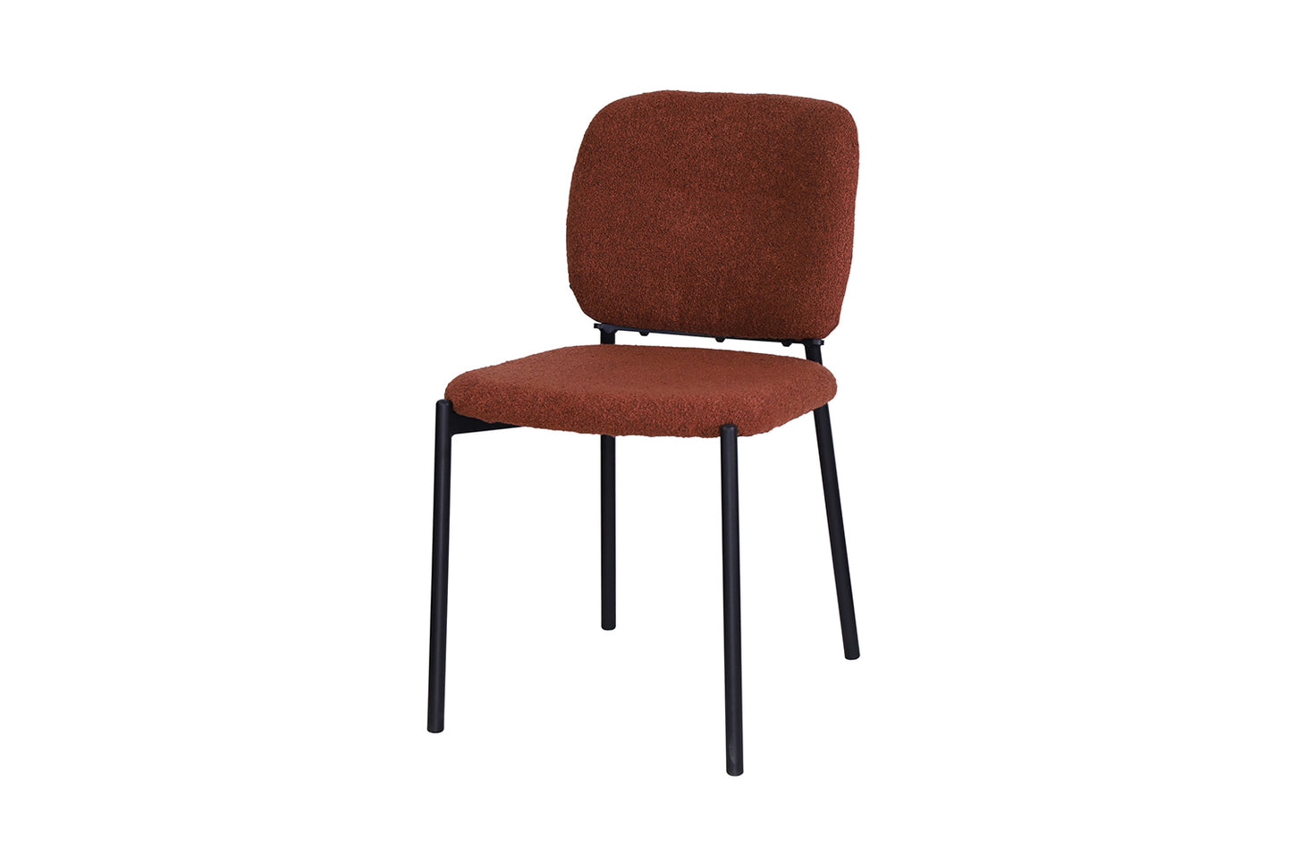 Chaise Sofia Structure en Métal Noir Tissu