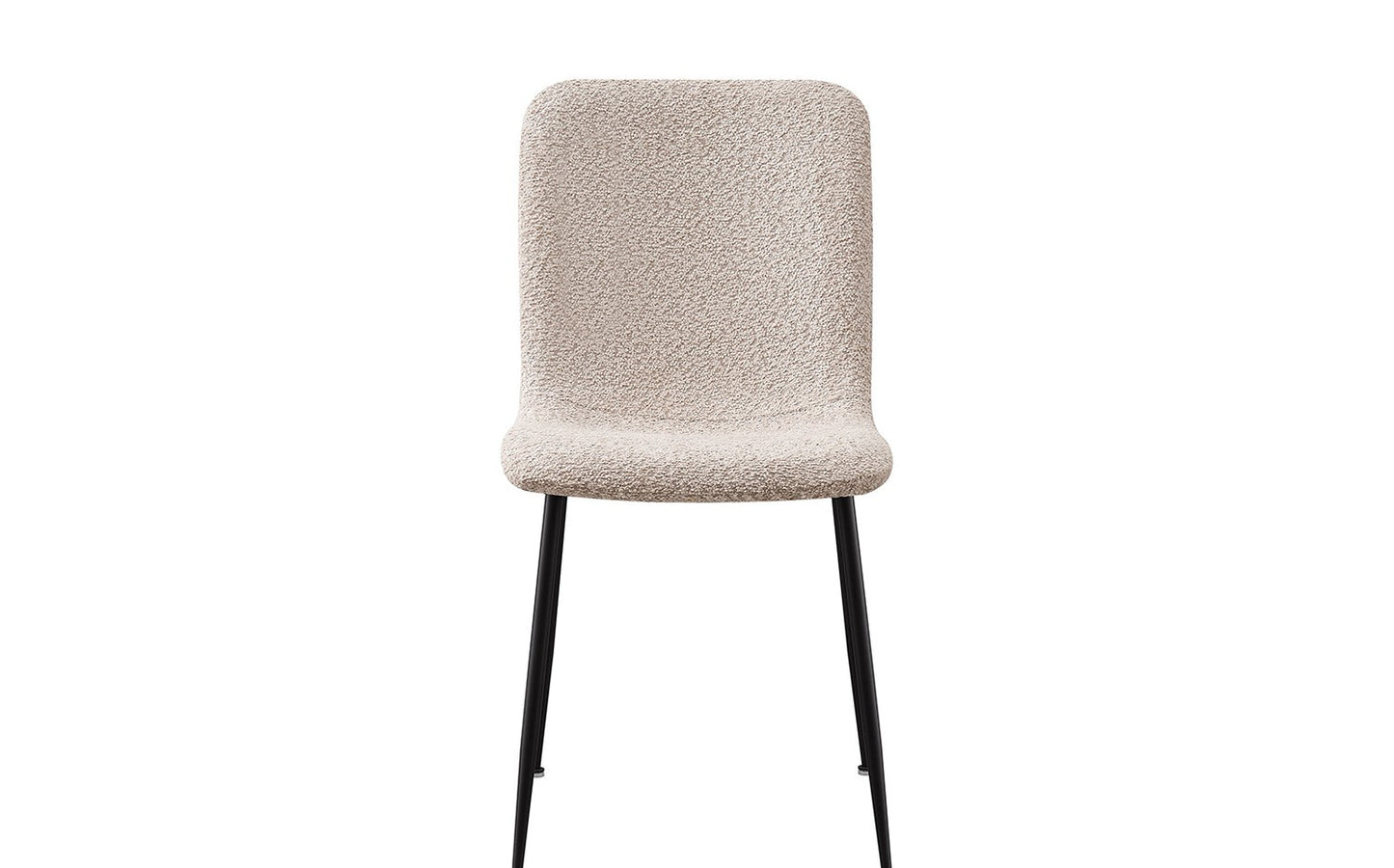 Lot de Chaises Alice laine bouclé beige