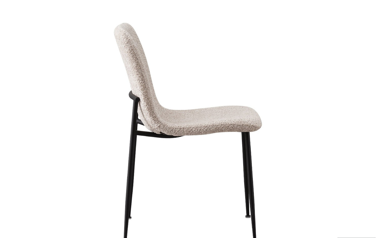 Lot de Chaises Alice laine bouclé beige