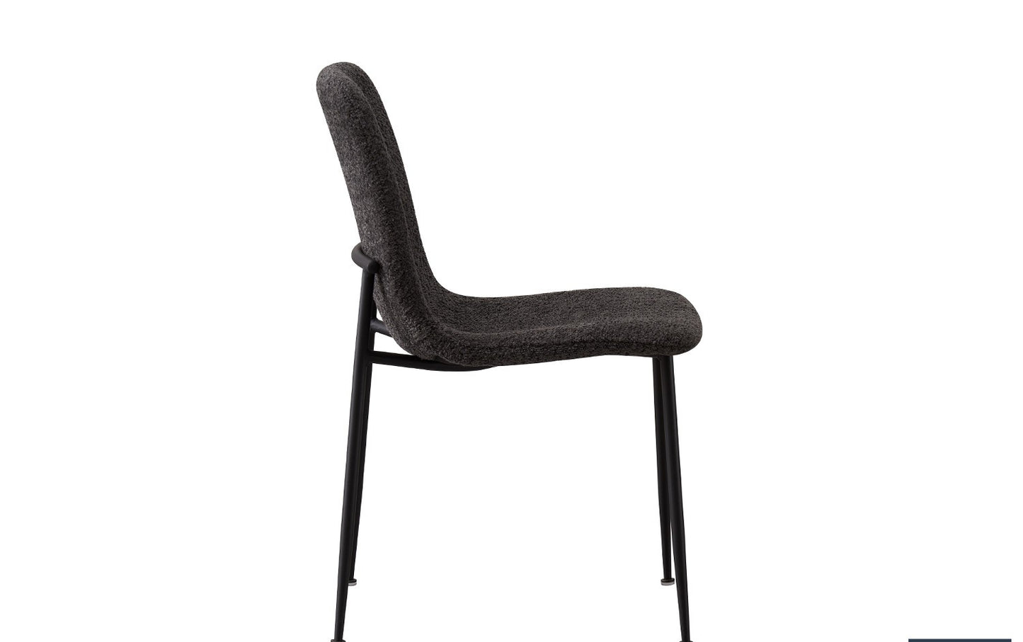 Chaise Alice laine bouclé gris