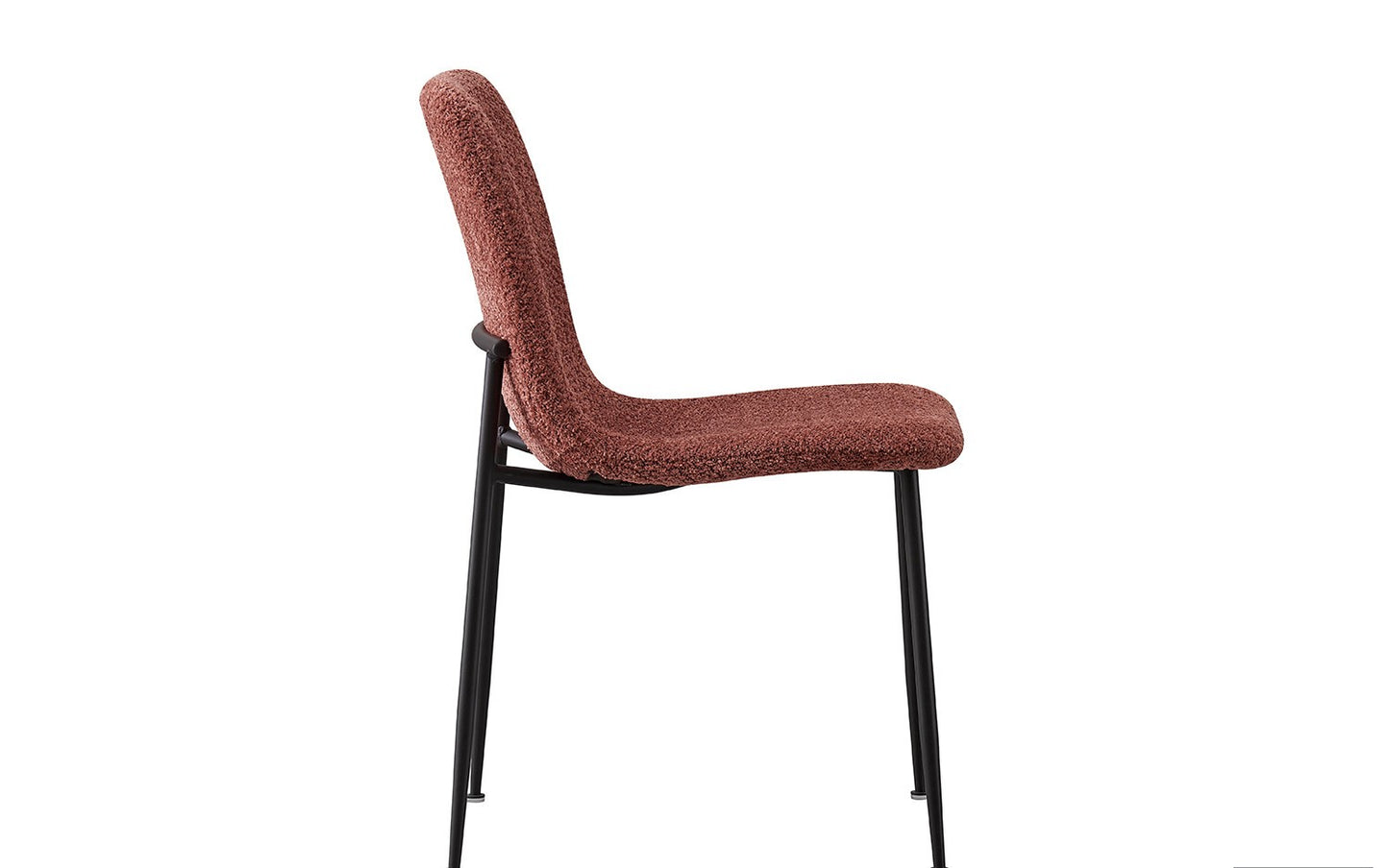 Lot de Chaises Alice laine bouclé Rose