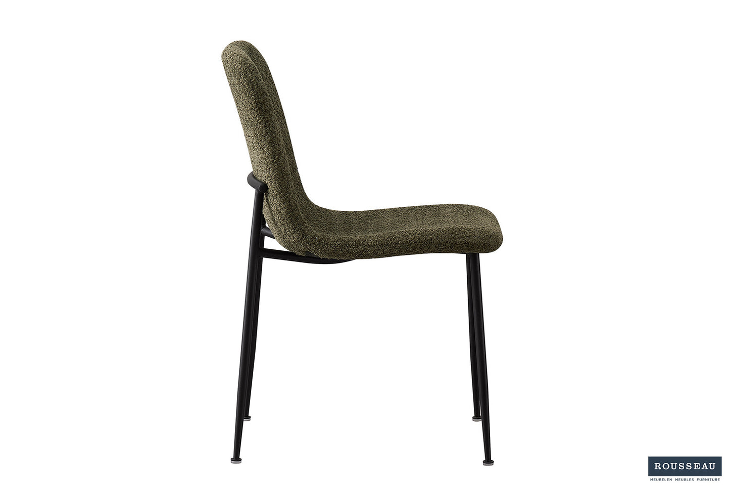 Chaise Alice laine bouclé Vert
