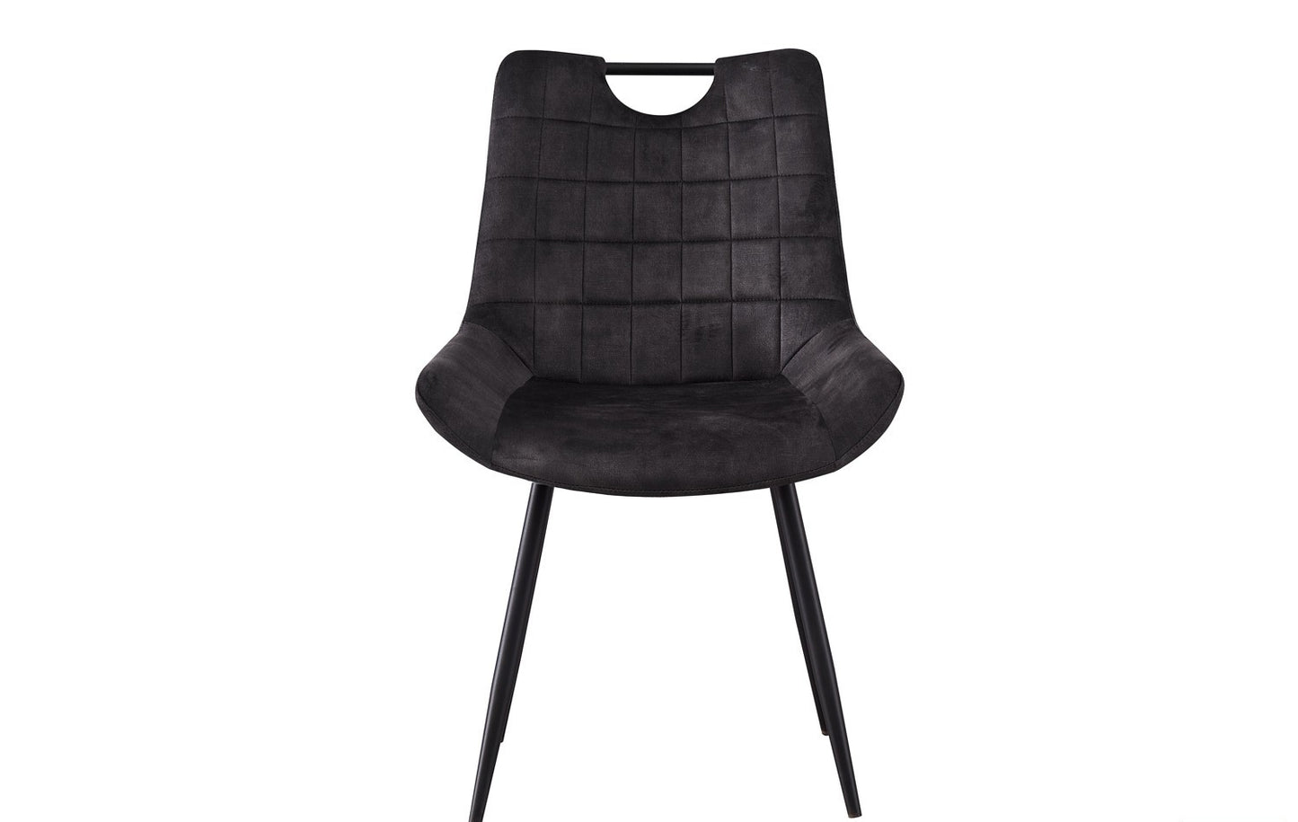 Chaise Nina Velours Gris