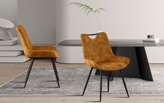 Chaise Nina Velours Or