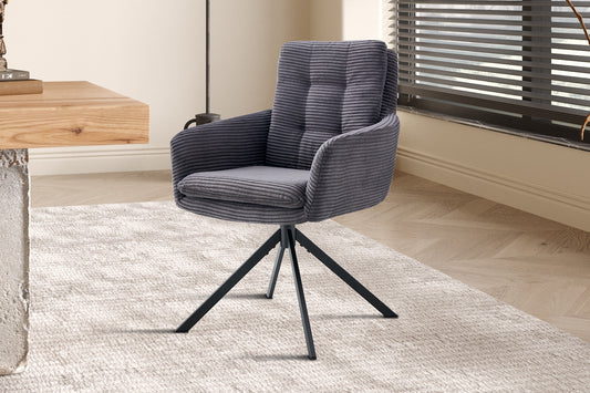 Chaise Luna Pivotant Gris