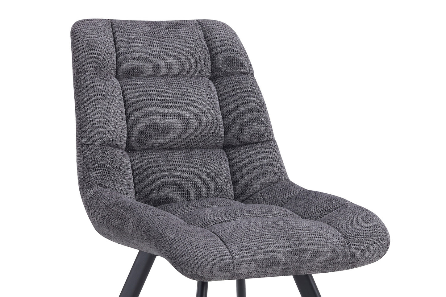 Chaise Lizzy Tissu Ote Share 456 Gris foncé