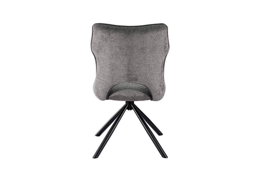 Chaise Mori Pivotant Tissu Ote Gris foncé
