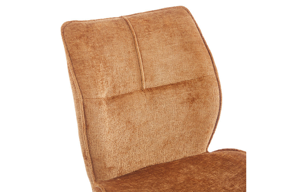 Chaise Faye Tissu Marbella  2 coloris : Terracotta Tangerine