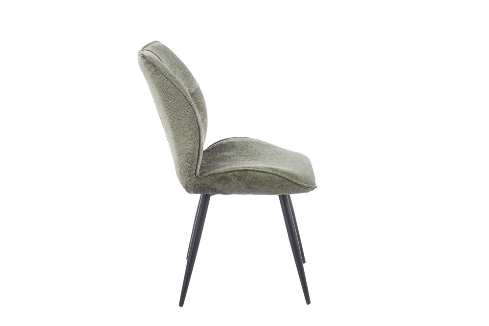 Chaise Faye Tissu Marbella 2 Coloris : Vert et Bleu