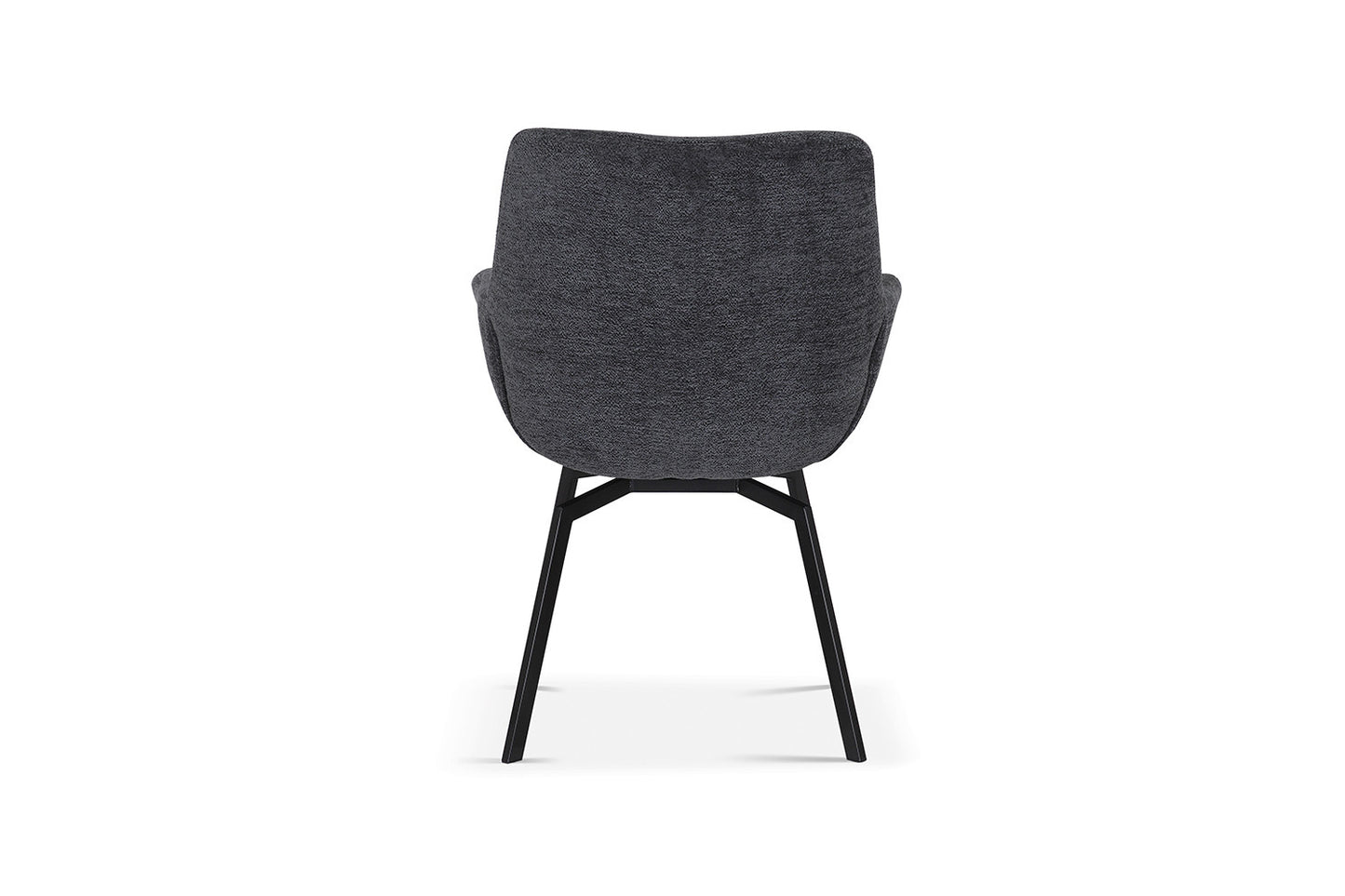 Chaise Modest Pivotant Tissu chenille Gris foncé