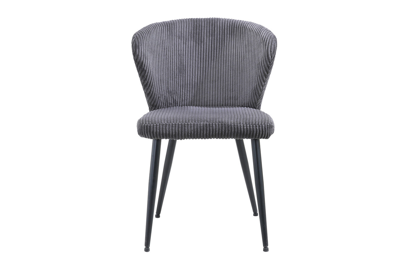 Chaise Tornado côtelé Gris