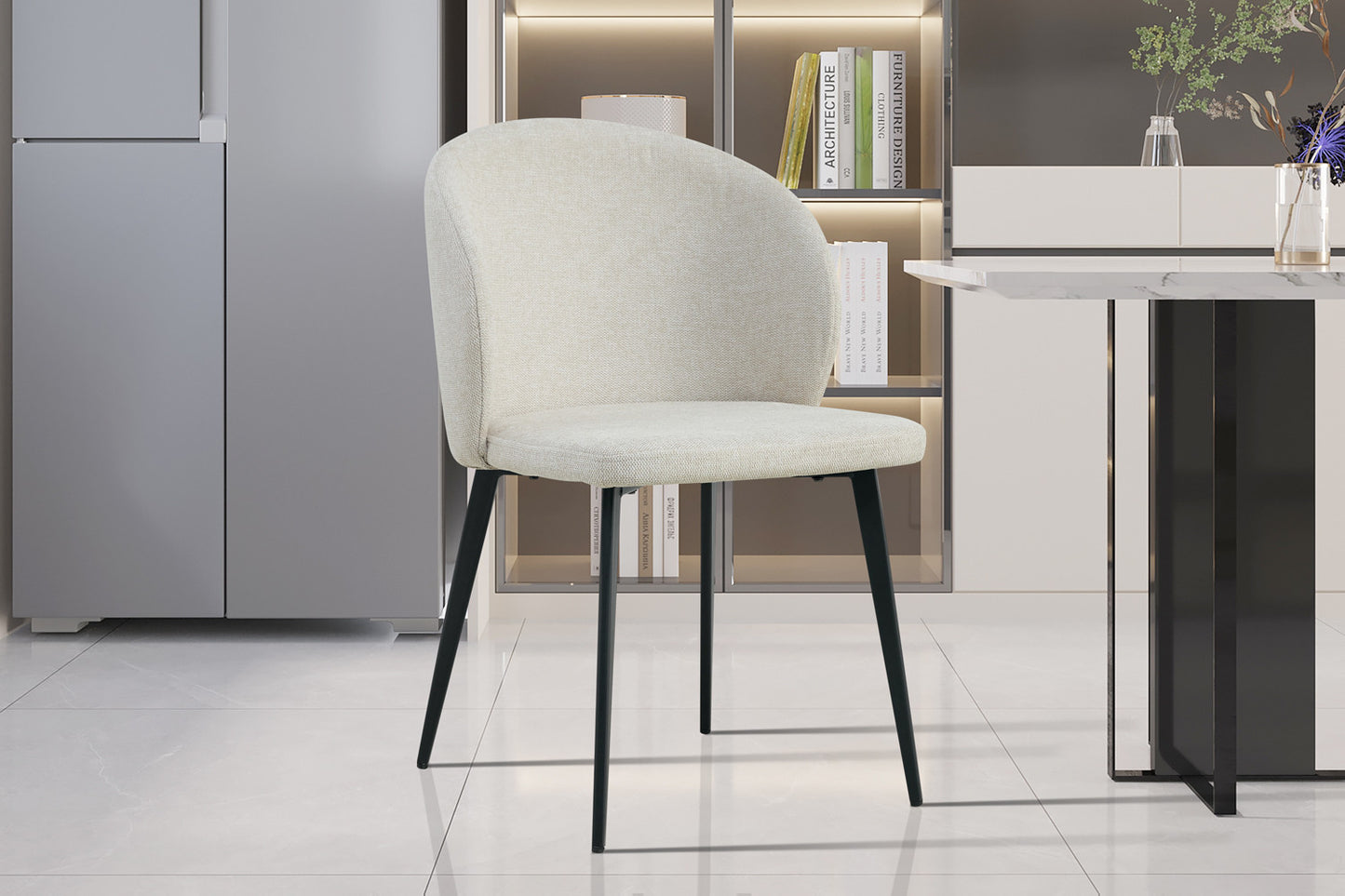 Lot de Chaises Toledo tissu Beige