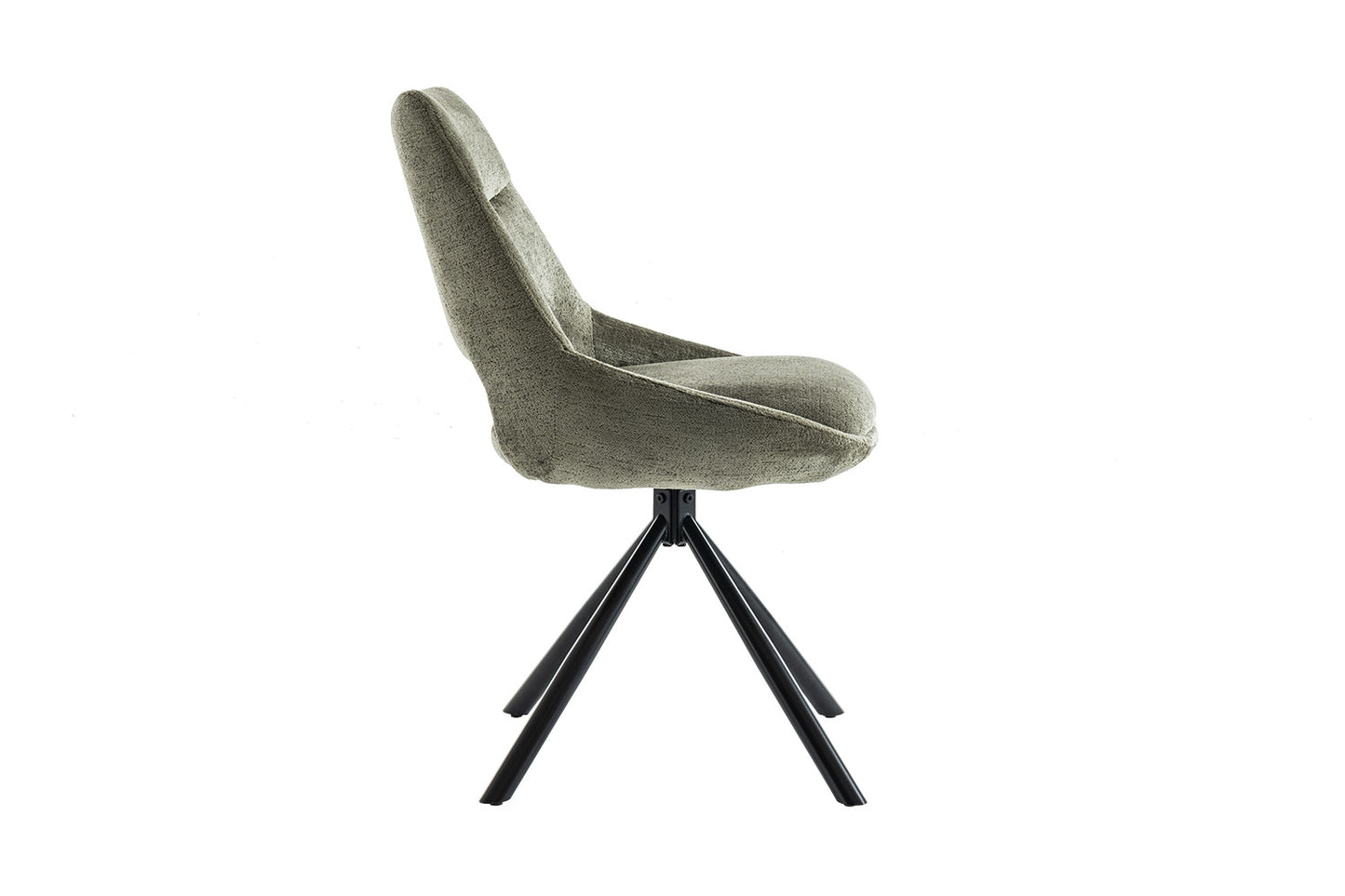 Chaise Dante Tissu Vert