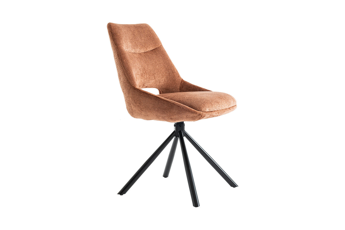 Chaise Dante Tissu Rouille