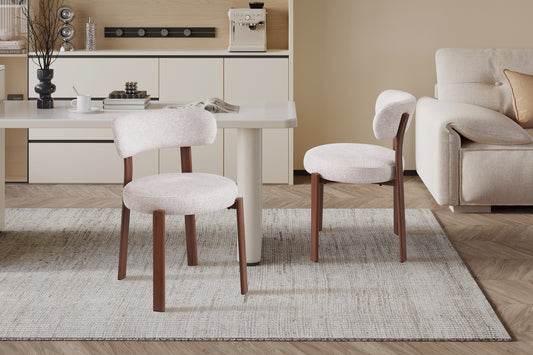 Chaise Julia Noyer - Tissu Fabb Leo 23