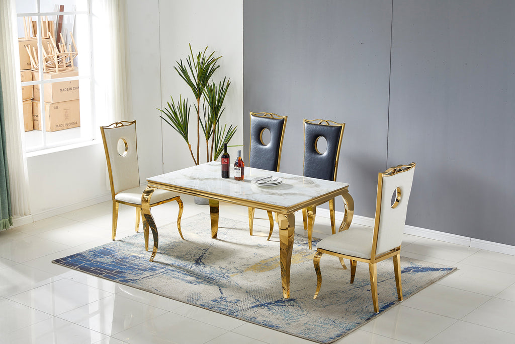Table à manger Baroque doré