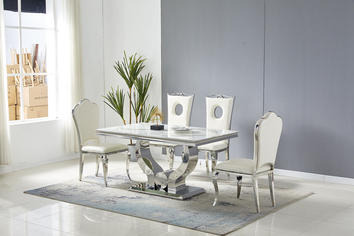 Table à manger Trophée pied doré