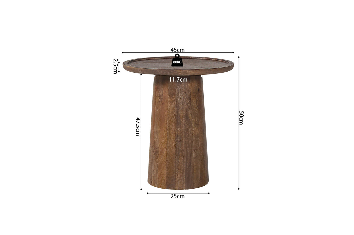 Table basse July bois de manguier