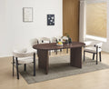 Table à manger Page Pied Mdf Effet Noyer Plateau Effet Bois Noyer 180X90X75Cm