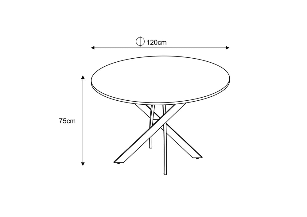 Table Repas Jessica métal Noir Chene Grifee 120 Xxl