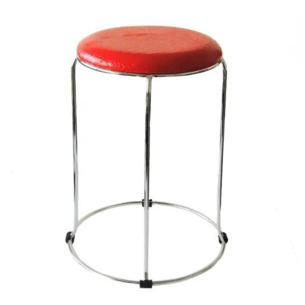 Tabouret Dijeaux Croco Rouge