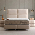 Lit coffre Sidney velours Beige