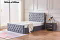 Lit Coffre Victoria Capitonne Avec Diamant Velours 1 anthracite