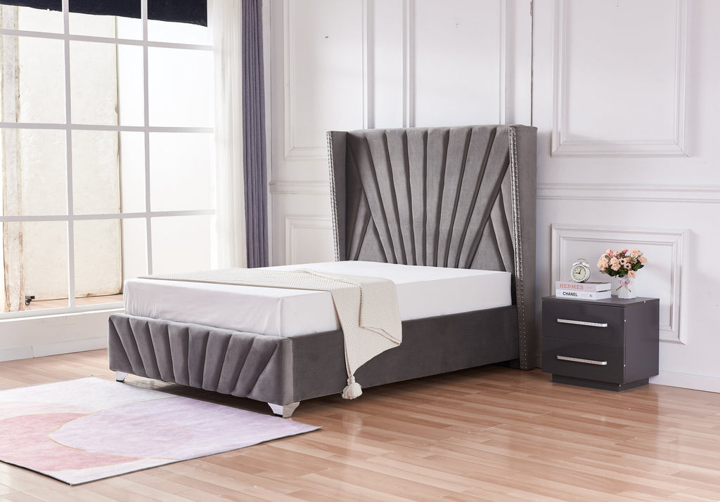 Lit Bonifacio - 140x190, Gris