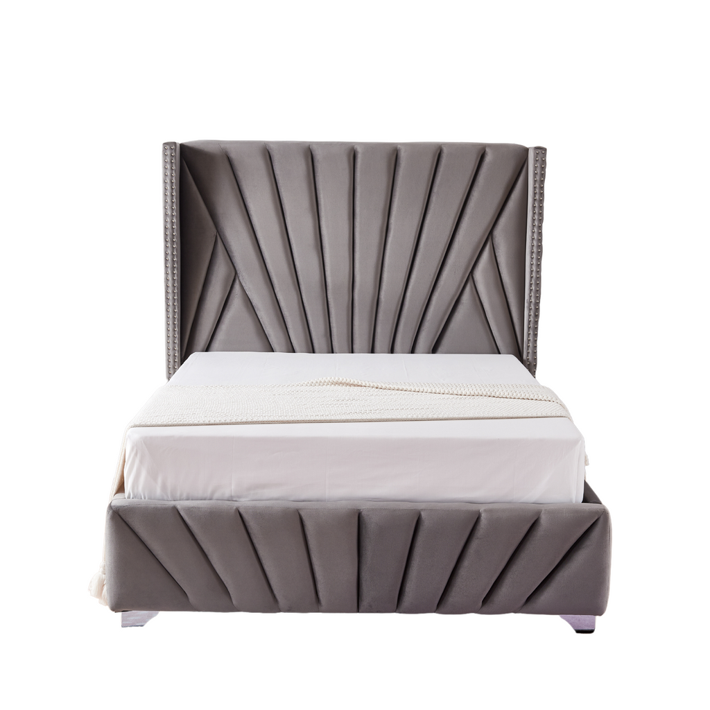 Lit Bonifacio - 140x190, Gris