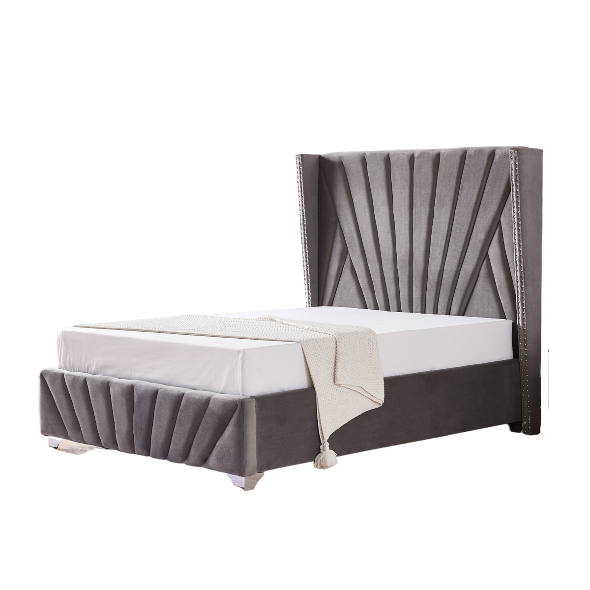 Lit Bonifacio - 140x190, Gris