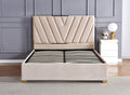 Lit Vera Velours - 140x190, Beige