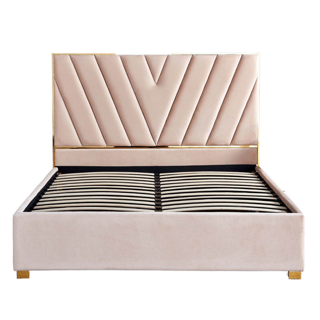 Lit Vera Velours - 140x190, Beige