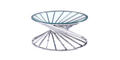 Table Basse Nautilus Chrome Transparent 80 Cm
