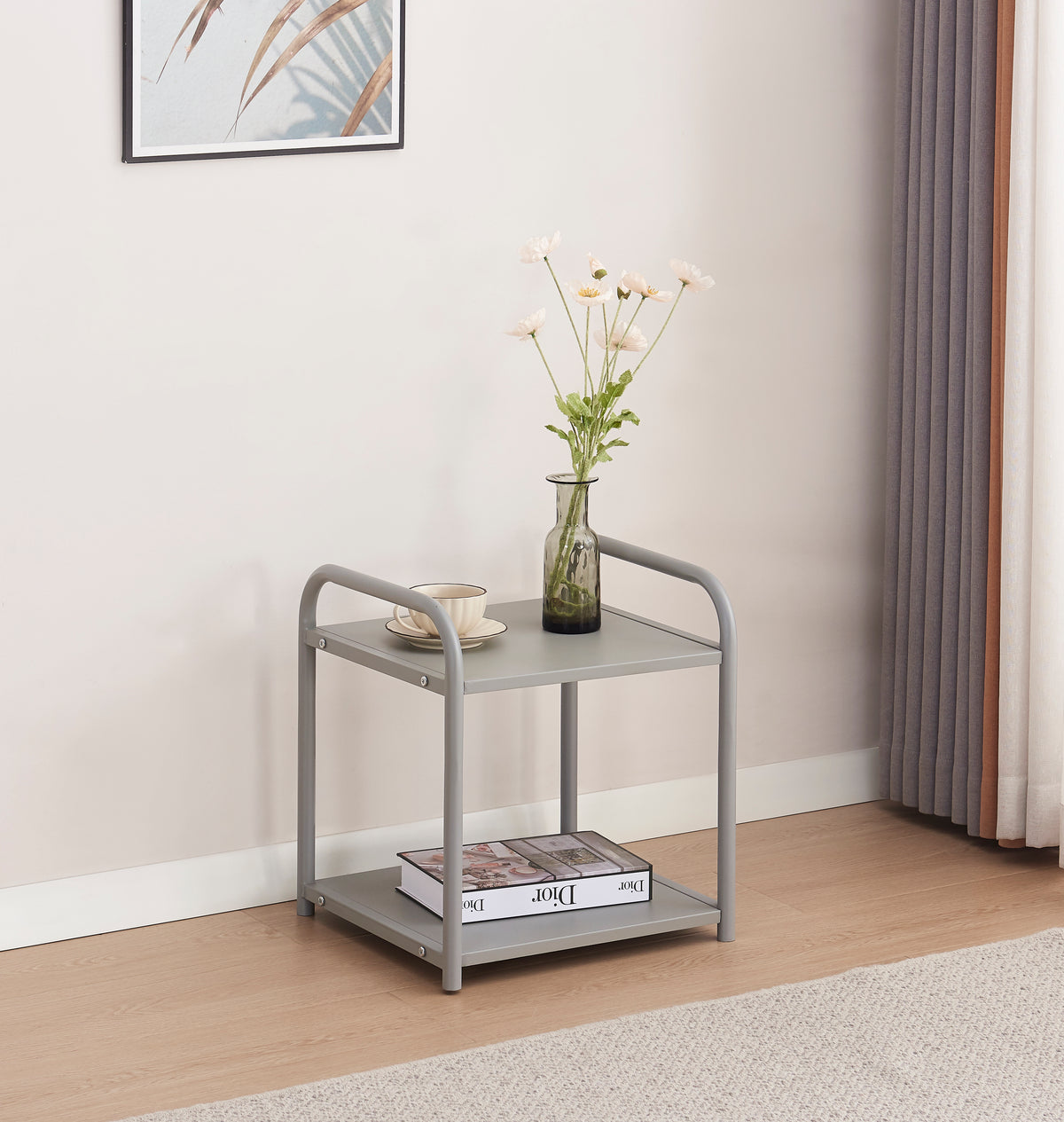 Chevet Astra Epoxy - 42x39x46, Gris