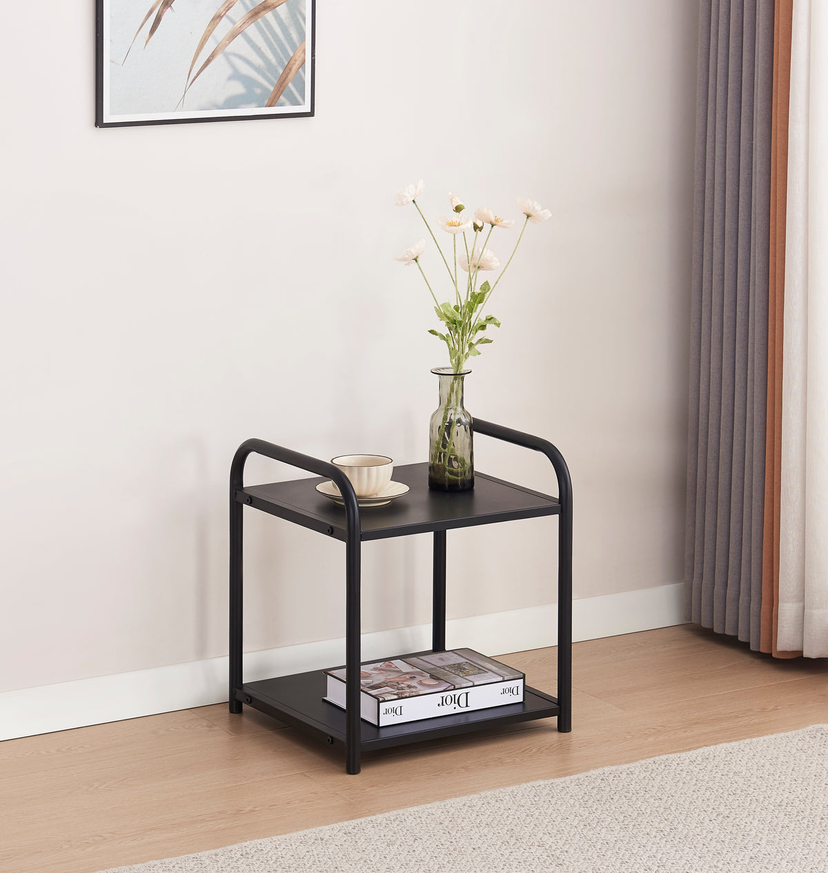 Chevet Astra Noir Mat 42X39X46Cm