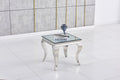 Gueridon Baroque Miroir - 50x50, Chrome
