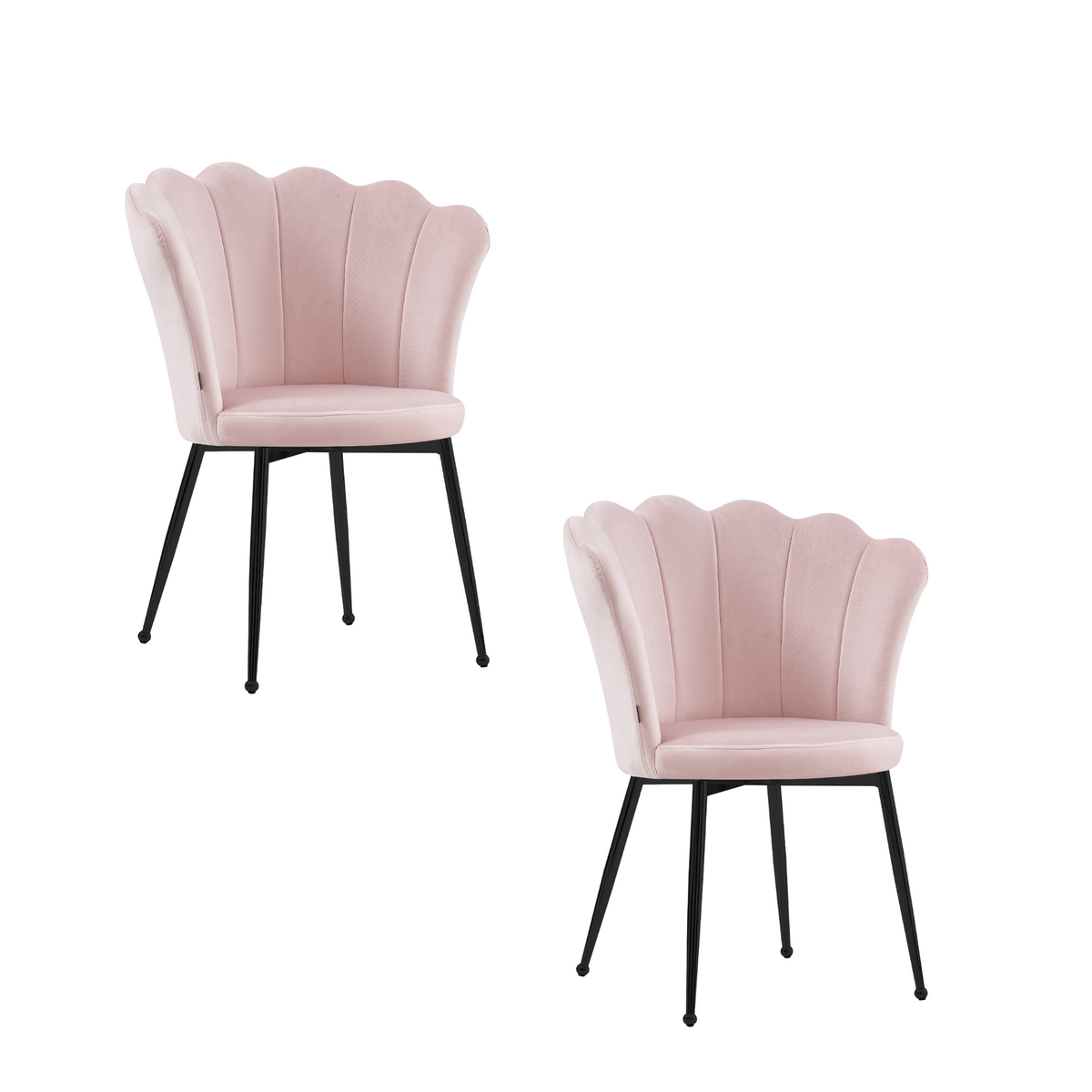 Chaise Nymphea Metal Noir noir