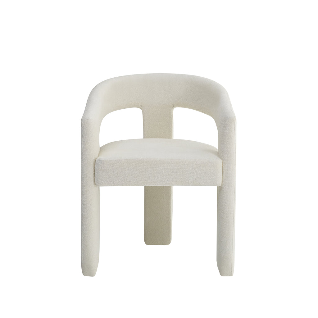Chaise Maestro pieds Metal Tissu Marbella beige